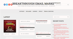 Desktop Screenshot of breakthroughemailmarketing.com
